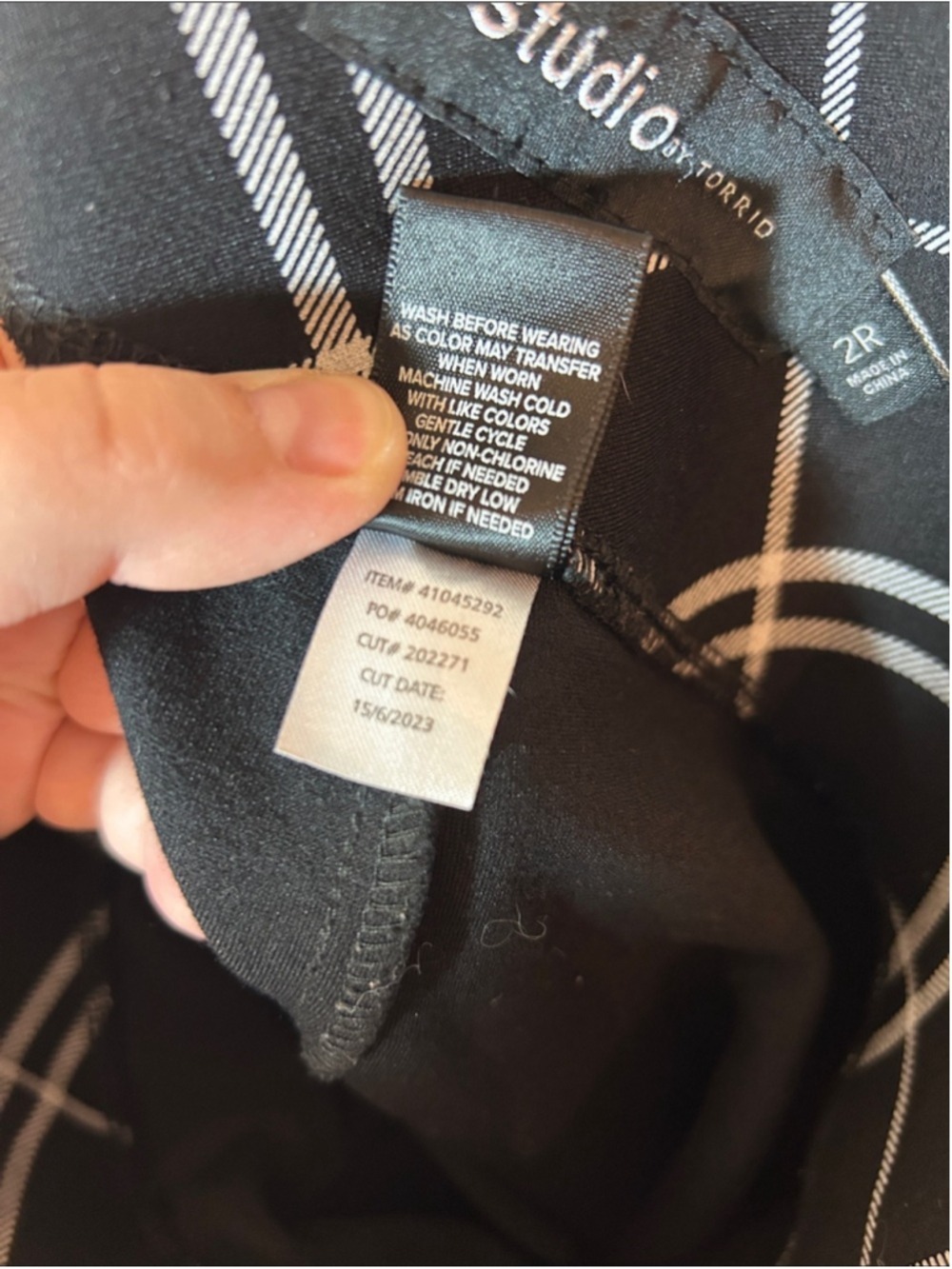 Torrid Studio Flare Pant Career Wear Windowpane Size 2X Regular - Picture 5 of 10